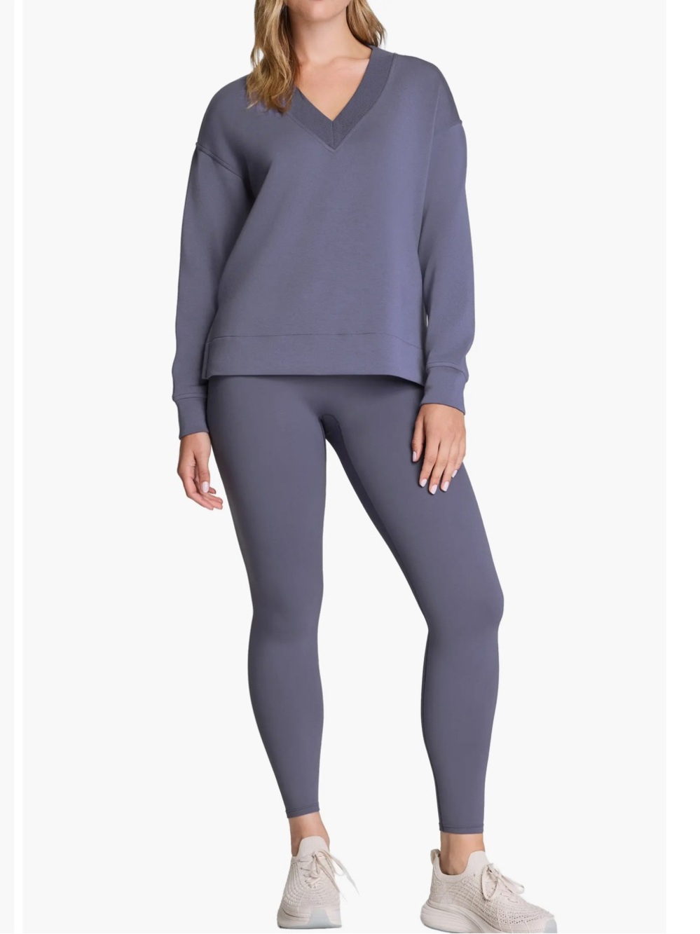 Spanx AirEssentials Brushed V-Neck Tunic & Booty Boost Leggings Set Size 2X